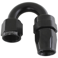 AF206-03DBLK - ALLOY 180 DEG HOSE END -3AN