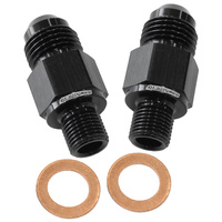 AF395-06BLK - C4 TRANS FITTINGS -6 x 1/8-27.