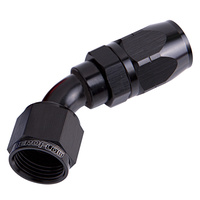 AF502-20BLK - ALLOY 45 DEG HOSE END -20AN