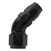 AF552-06-08BLK - STEPPED 45 DEG HOSEEND -6 HOSE