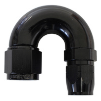 AF556-06-08BLK - STEPPED 180 DEG HOSEEND -6 HOS