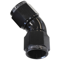 AF563-10BLK - -10AN 45 DEG SWIVEL COUPLER