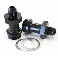 AF700-06-LBLK - HOLLEY INLET FITTING -6AN