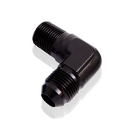 Aeroflow Male 90 Deg 3/4" NPT To -16AN Black Male NPT To An 90 Deg AF822-16BLK