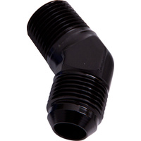 AF823-06BLK - MALE 45 DEG 1/4" NPT TO -6AN