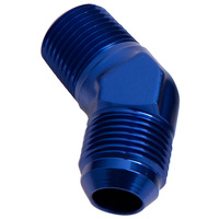 Aeroflow Male 45 Deg 1" NPT To -20AN Blue Male NPT To An 45 Deg AF823-16-20