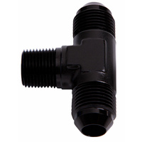 AF825-08BLK - TEE -8AN WITH 3/8" NPT ON SIDE