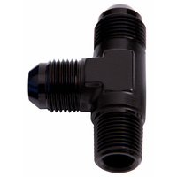 AF826-08-08BLK - TEE -8AN WITH 1/2" NPT ON RUN