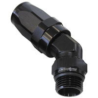 AF844-12-16BLK - 45 DEG -16 ORB TO -12AN HOSE