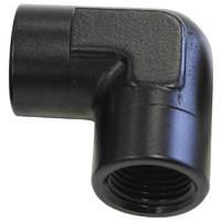 AF913-02BLK - 90 Deg Female - Female Elbow 1