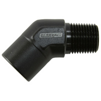 AF915-10BLK - 45 DEG FEMALE TO MALE 3/4" NPT