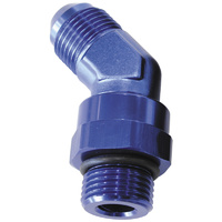 Aeroflow Male -16 Orb 45 To -16AN Male Blue Full Swivel AF945-16