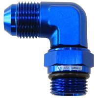 Aeroflow Male -16 Orb 90 To -16AN Male Blue Full Swivel AF949-16