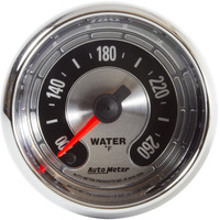 Auto Meter Gauge American Muscle Water Temperature 2 1/16 in. 260 Degrees F Digital Stepper Motor Analog Each AMT-1255