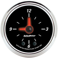 Auto Meter Gauge Analog Designer Black II Clock 2 1/16 in. 12hr Analog Each AMT-1285