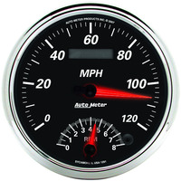 Auto Meter Gauge Designer Black II Tachometer / Speedometer 5 in. 120mph & 0-8K RPM Electric AMT-1291