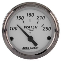 Auto Meter Gauge American Platinum Water Temperature 2 1/16 in. 250 Degrees F Electrical Each AMT-1938