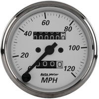 Auto Meter Gauge American Platinum Speedometer 3 1/8 in. 120mph Mechanical Each AMT-1993