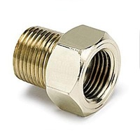 Auto Meter FITTING ADAPTER 3/8 in. NPT MALE BRASS FOR Mechanical Temperature Gauge AMT-2263