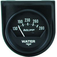 Auto Meter Gauge Console Autogage Water Temperature 2 in. 280 Degrees F Mechanical Short Sweep Black Each AMT-2361