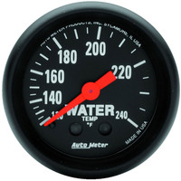 Auto Meter Gauge Z-Series Water Temperature 2 1/16 in. 120-240 Degrees F Mechanical Each AMT-2607