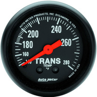 Auto Meter Gauge Z-Series Transmission Temperature 2 1/16 in. 140-280 Degrees F Mechanical 8ft. Analog Each AMT-2615