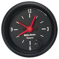 Auto Meter Gauge Analog Z-Series Clock 2 1/16 in. 12hr Analog Each AMT-2632