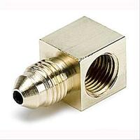 Auto Meter FITTING ADAPTER 90 Degrees 1/8 in. NPTF FEMALE to -3AN MALE BRASS AMT-3270