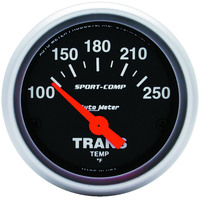 Auto Meter Gauge Sport-Comp Transmission Temperature 2 1/16 in. 100-250 Degrees F Electrical Each AMT-3357