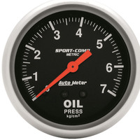 Auto Meter Gauge Sport-Comp Oil Pressure 2 5/8 in. 7.0KG/CM2 Mechanical Each AMT-3421J