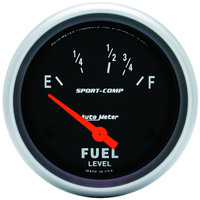 Auto Meter Gauge Sport-Comp Fuel Level 2 5/8 in. 16-158 Ohms Electrical Analog Each AMT-3518