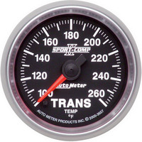 Auto Meter Gauge Sport-Comp II Transmission Temperature 100-260 Degrees F 2 1/16 in. Analog Electrical Each Each AMT-3657