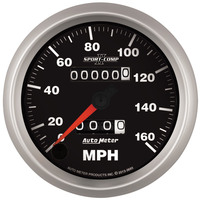 Auto Meter Gauge Sport-Comp II Speedometer 3 3/8 in. 160mph Mechanical Each AMT-3693