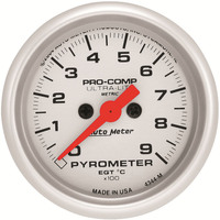 Auto Meter Gauge Ultra-Lite Pyrometer (EGT) 2 1/16 in. 900 Degrees C Digital Stepper Motor Each AMT-4344M