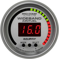 Auto Meter Gauge Ultra-Lite AIR/FUEL RATIO-PRO 2 1/16 in. 10:1-20:1 Digital w/ PEAK & WRN  AMT-4378