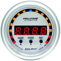 Auto Meter Gauge PERFORM METER 2 1/16 in. 1/4 MILE/HP/0-60/60-0/G FORCES Digital UL AMT-4380