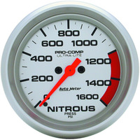 Auto Meter Gauge Ultra-Lite Nitrous Pressure 2 5/8 in. 1600psi Digital Stepper Motor Analog Each AMT-4474