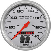 Auto Meter Gauge Ultra-Lite Speedometer 5 in. 140mph GPS Analog Each AMT-4481