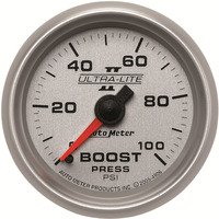 Auto Meter Gauge Ultra-Lite II Boost 2 1/16 in. 100psi Mechanical Each AMT-4906