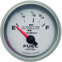 Auto Meter Gauge Ultra-Lite II Fuel Level 2 1/16 in. 73-10 Ohms Electrical Analog Each AMT-4915