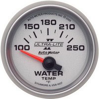 Auto Meter Gauge Ultra-Lite II Water Temperature 2 1/16 in. 100-250 Degrees F Electrical Analog Each AMT-4937