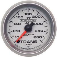 Auto Meter Gauge Ultra-Lite II Transmission Temperature 2 1/16 in. 100-260 Degrees F Digital STEPPER MTR Analog Each AMT-4957