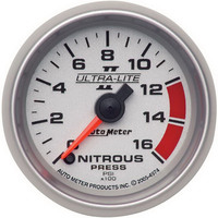 Auto Meter Gauge Ultra-Lite II Nitrous Pressure 2 1/16 in. 1600psi Digital Stepper Motor Analog Each AMT-4974