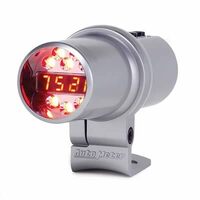 Auto Meter Shift Light Digital w/ MULTI-COLOR LED Silver PEDESTAL W/RPM Playback DPSS LEVEL 3 AMT-5351