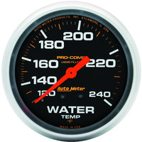 Auto Meter Gauge Pro-Comp Water Temperature 2 5/8 in. 120-240 Degrees F Liquid Filled Mechanical Each AMT-5432