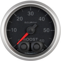 Auto Meter Gauge Elite Series Boost 2 1/16 in. 60psi Digital Stepper Motor W/Peak & Warn Analog Each AMT-5670