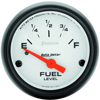 Auto Meter Gauge Phantom Fuel Level 2 1/16 in. 0-30 Ohms Electrical Analog Each AMT-5717