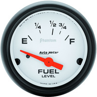 Auto Meter Gauge Phantom Fuel Level 2 1/16 in. 16-158 Ohms Electrical Analog Each AMT-5718