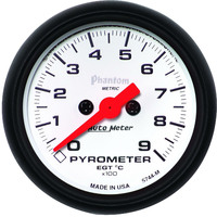 Auto Meter Gauge Phantom Pyrometer (EGT) 2 1/16 in. 900 Degrees C Digital Stepper Motor Analog Each AMT-5744M