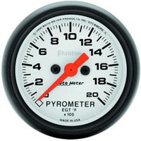 Auto Meter Gauge Phantom Pyrometer (EGT) 2 1/16 in. 2000 Degrees F Digital Stepper Motor Analog Each AMT-5745